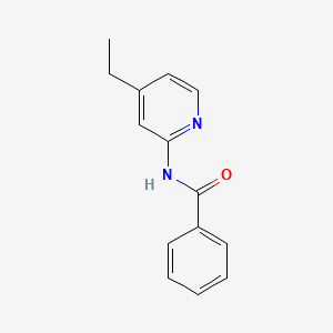 molecular formula C14H14N2O B1659912 N-(4-ethyl-2-pyridinyl)benzamide CAS No. 693219-69-1