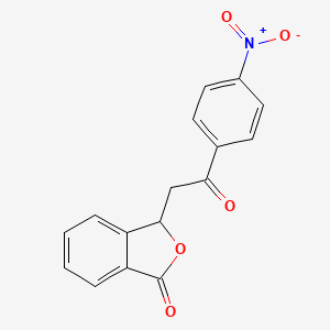 molecular formula C16H11NO5 B1659913 3-(4-Nitrophenacyl)Phthalide CAS No. 69322-20-9