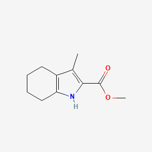 molecular formula C11H15NO2 B1659917 Methyl 3-methyl-4,5,6,7-tetrahydro-1H-indole-2-carboxylate CAS No. 69366-66-1