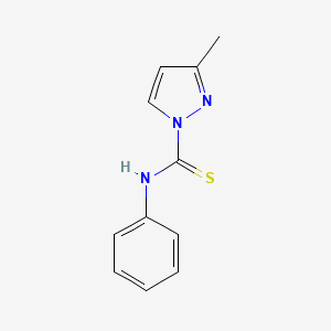 molecular formula C11H11N3S B1659924 3-methyl-N-phenylpyrazole-1-carbothioamide CAS No. 69436-27-7