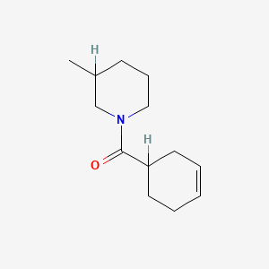 molecular formula C13H21NO B1659927 1-(3-Cyclohexen-1-ylcarbonyl)-3-methylpiperidine CAS No. 69462-44-8