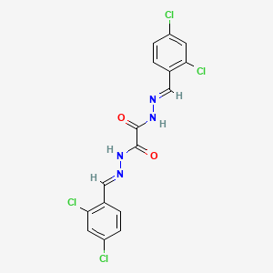 molecular formula C16H10Cl4N4O2 B1659929 Oxalic bis(2,4-dichlorobenzylidenehydrazide) CAS No. 6948-16-9