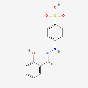 4-[(2E)-2-[(2-Hydroxyphenyl)methylidene]hydrazinyl]benzenesulfonic acid