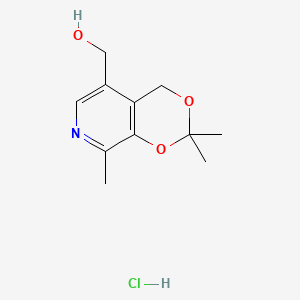 (2,2,8-trimethyl-4H-[1,3]dioxino[4,5-c]pyridin-5-yl)methanol hydrochloride