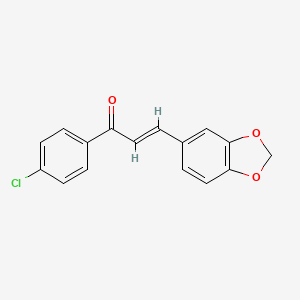 3-(1,3-Benzodioxol-5-yl)-1-(4-chlorophenyl)prop-2-en-1-one