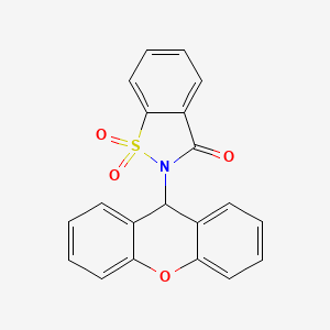 1,1-dioxo-2-(9H-xanthen-9-yl)-1,2-benzothiazol-3-one