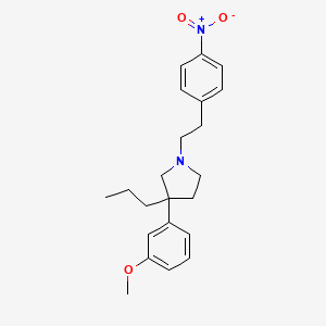 3-(m-Methoxyphenyl)-1-(p-nitrophenethyl)-3-propylpyrrolidine