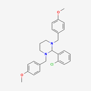 2-(2-Chlorophenyl)-1,3-bis[(4-methoxyphenyl)methyl]-1,3-diazinane