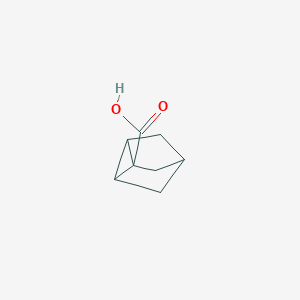 molecular formula C8H10O2 B1659956 Tricyclo[2.2.1.02,6]heptane-1-carboxylic acid CAS No. 697-25-6