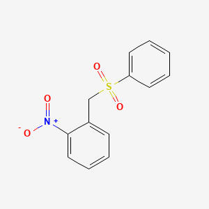 molecular formula C13H11NO4S B1659961 2-Nitrobenzyl phenyl sulfone CAS No. 69709-34-8