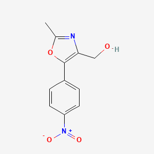[2-Methyl-5-(4-nitrophenyl)-1,3-oxazol-4-yl]methanol