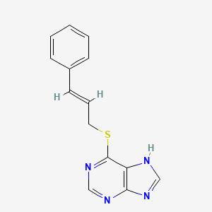 1H-Purine, 6-[(3-phenyl-2-propenyl)thio]-