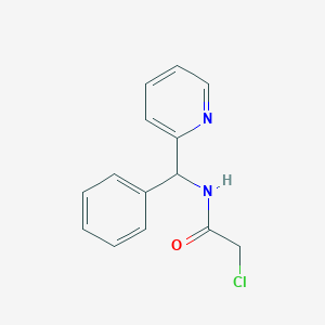 2-Chloro-N-[phenyl(pyridin-2-yl)methyl]acetamide