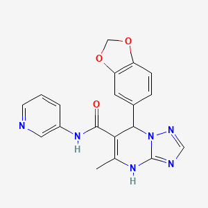 7-(1,3-benzodioxol-5-yl)-5-methyl-N-pyridin-3-yl-1,7-dihydro-[1,2,4]triazolo[1,5-a]pyrimidine-6-carboxamide