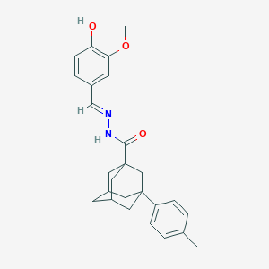 N'-[(1E)-(4-hydroxy-3-methoxyphenyl)methylene]-3-(4-methylphenyl)adamantane-1-carbohydrazide