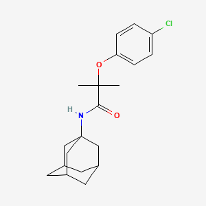 N-(1-adamantyl)-2-(4-chlorophenoxy)-2-methylpropanamide