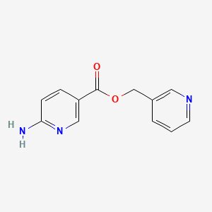 molecular formula C12H11N3O2 B1659988 Nicotinyl 6-aminonicotinate CAS No. 70022-05-8