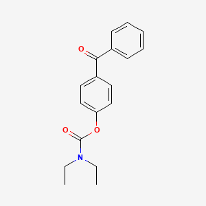 (4-benzoylphenyl) N,N-diethylcarbamate