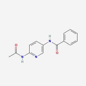 molecular formula C14H13N3O2 B1659992 N-(6-acetamidopyridin-3-yl)benzamide CAS No. 700815-72-1