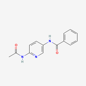 N-(6-acetamidopyridin-3-yl)benzamide