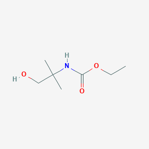 molecular formula C7H15NO3 B1659993 ethyl N-(1-hydroxy-2-methylpropan-2-yl)carbamate CAS No. 70084-53-6