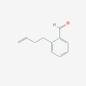 molecular formula C11H12O B1660017 Benzaldehyde, 2-(3-butenyl)- CAS No. 70576-29-3