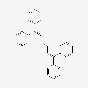 molecular formula C30H26 B1660029 1,1,6,6-Tetraphenylhexa-1,5-diene CAS No. 70671-93-1