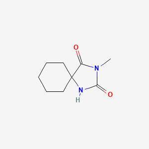 molecular formula C9H14N2O2 B1660033 3'-Methylcyclohexanespiro-5'-hydantoin CAS No. 707-09-5