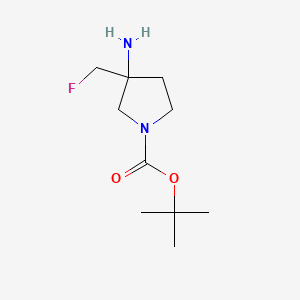 Tert-butyl 3-amino-3-(fluoromethyl)pyrrolidine-1-carboxylate