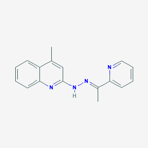 4-Methyl-N-[(E)-1-pyridin-2-ylethylideneamino]quinolin-2-amine