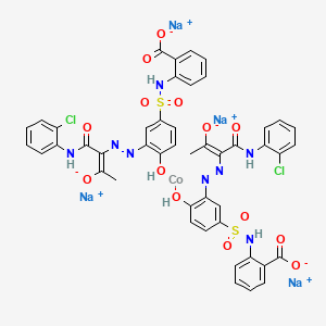 molecular formula C46H32Cl2CoN8O14S2.4Na<br>C46H32Cl2CoN8Na4O14S2 B1660042 Acid Yellow 220 CAS No. 70851-34-2