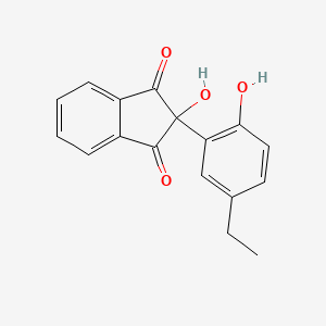 1H-Indene-1,3(2H)-dione, 2-(5-ethyl-2-hydroxyphenyl)-2-hydroxy-