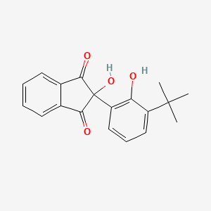 1,3-Indandione, 2-(3-tert-butyl-2-hydroxyphenyl)-2-hydroxy-