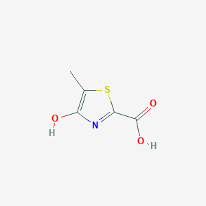 molecular formula C5H5NO3S B166007 4-Hydroxy-5-methyl-1,3-thiazole-2-carboxylic acid CAS No. 133833-94-0