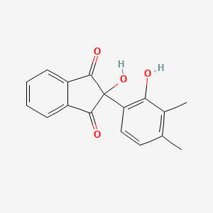 molecular formula C17H14O4 B1660070 1H-Indene-1,3(2H)-dione, 2-hydroxy-2-(2-hydroxy-3,4-dimethylphenyl)- CAS No. 71321-28-3