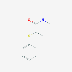 molecular formula C11H15NOS B1660074 N,N-Dimethyl-2-(phenylsulfanyl)propanamide CAS No. 71364-46-0