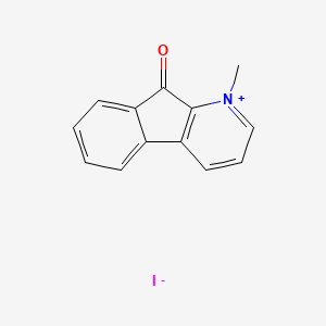molecular formula C13H10INO B1660075 1-Methyl-9-oxo-9H-indeno(2,1-b)pyridinium iodide CAS No. 71381-08-3