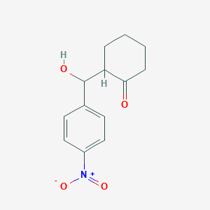 molecular formula C13H15NO4 B1660079 2-[hydroxy-(4-nitrophenyl)methyl]cyclohexan-1-one CAS No. 71444-29-6