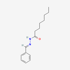 molecular formula C15H22N2O B1660090 N-[(E)-benzylideneamino]octanamide CAS No. 7151-55-5