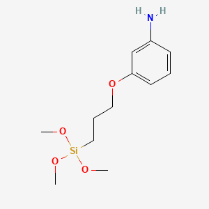 molecular formula C12H21NO4Si B1660099 Benzenamine, 3-[3-(trimethoxysilyl)propoxy]- CAS No. 71550-66-8