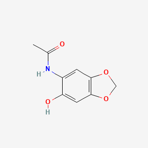 molecular formula C9H9NO4 B1660102 N-(6-Hydroxybenzo[1,3]dioxol-5-YL)acetamide CAS No. 7158-92-1