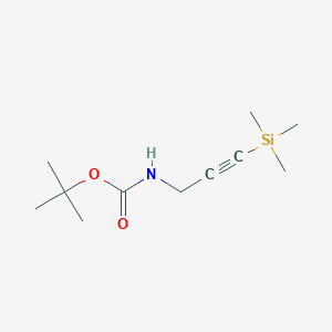 molecular formula C11H21NO2Si B1660104 tert-Butyl (3-(trimethylsilyl)prop-2-yn-1-yl)carbamate CAS No. 71592-57-9