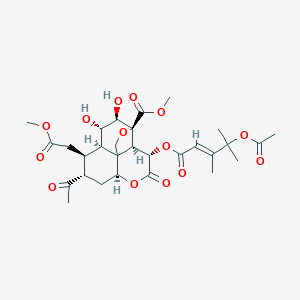 molecular formula C29H38O14 B166011 Bruceanic acid C CAS No. 132587-60-1
