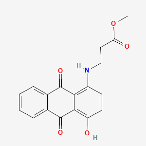 beta-Alanine, N-(9,10-dihydro-4-hydroxy-9,10-dioxo-1-anthracenyl)-, methyl ester