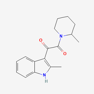 2-Methyl-1-((2-methyl-1H-indol-3-yl)oxoacetyl)piperidine