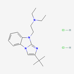 9H-Imidazo(1,2-a)benzimidazole, 2-tert-butyl-9-(2-(diethylamino)ethyl)-, dihydrochloride