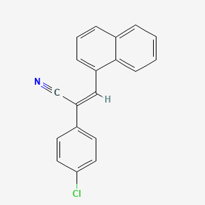 2-(4-Chlorophenyl)-3-(1-naphthyl)acrylonitrile