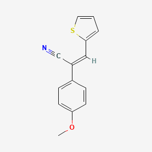 (Z)-2-(4-methoxyphenyl)-3-thiophen-2-ylprop-2-enenitrile