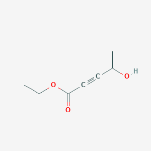 molecular formula C7H10O3 B1660135 Ethyl 4-hydroxypent-2-ynoate CAS No. 72036-35-2