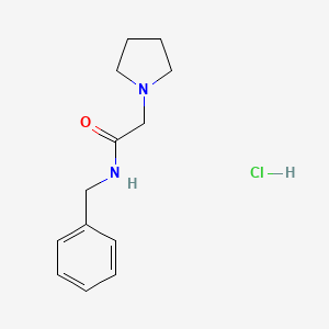 molecular formula C13H19ClN2O B1660148 N-Benzyl-2-(1-pyrrolidinyl)acetamide hydrochloride CAS No. 72336-07-3